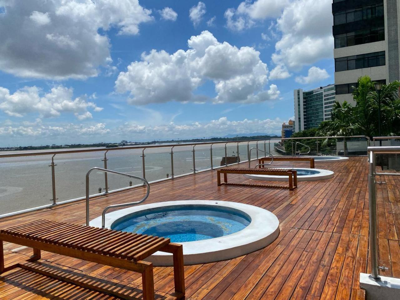 Puerto Santa Ana, Torres Bellini, 2 Dormitorios, Parqueo Guayaquil Exteriér fotografie